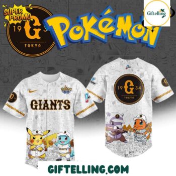 Yomiuri Giants Pokémon Go 2025 Limited Edition Jersey