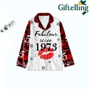 The rich red hue radiates confidence and joy, perfectly capturing the essence of a woman who's embracing her fabulous fifties with style and grace