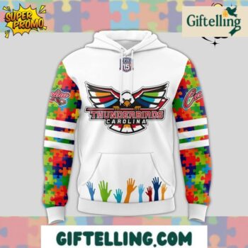 Carolina Thunderbirds Austism Awareness 2025 Limited Edition Hoodie
