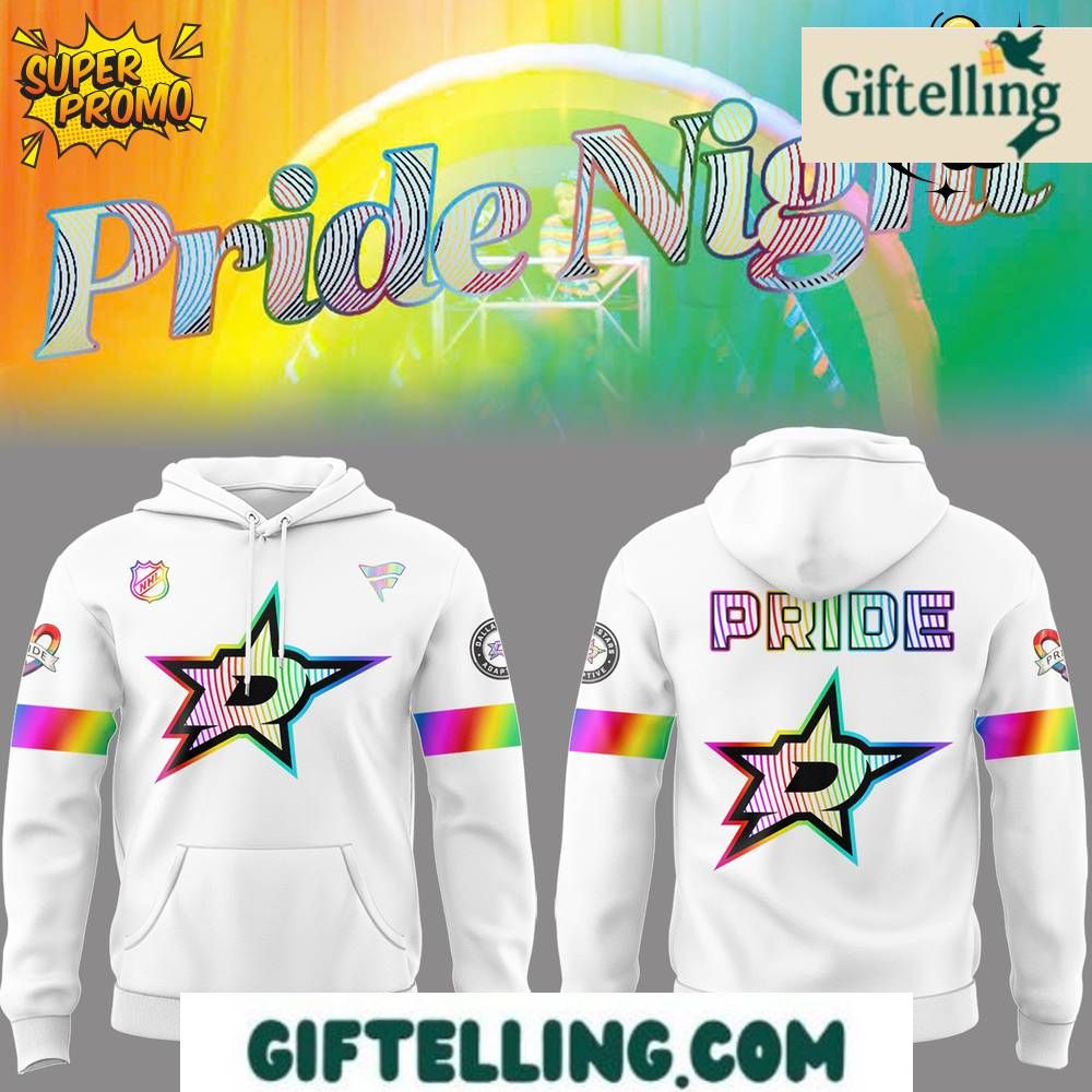 Dallas Star Pride Night Limited Edition Hoodie celebrates inclusivity and LGBTQ+ community support through premium construction