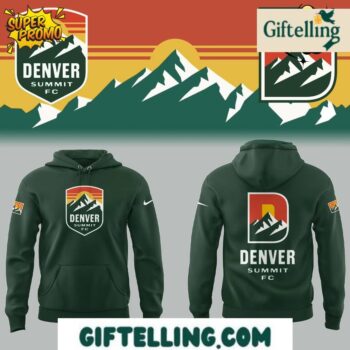 The premium fabric composition (75% cotton, 25% polyester) of the Denver Summit FC New Hoodie