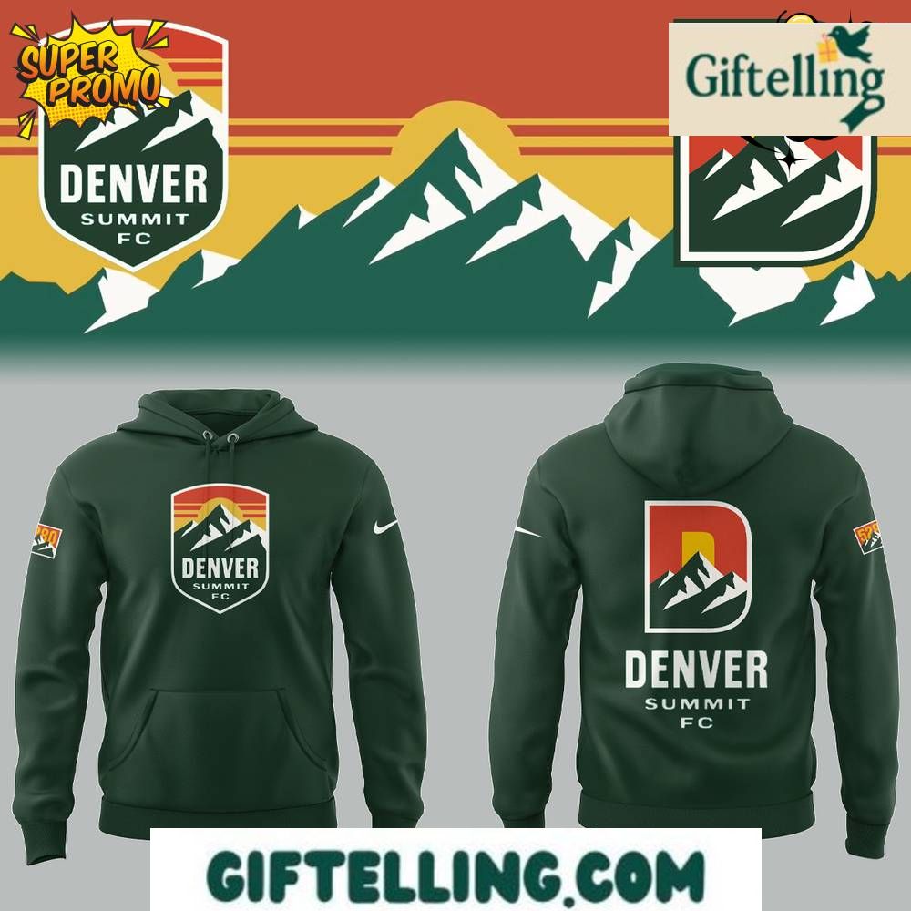 The premium fabric composition (75% cotton, 25% polyester) of the Denver Summit FC New Hoodie
