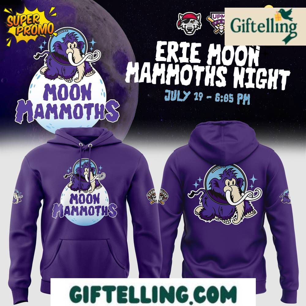 Erie SeaWolves Erie Moon Mammoths Night Special Hoodie