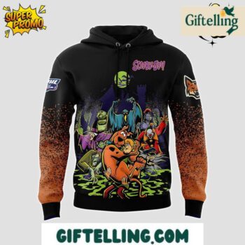 The Fayetteville Marksmen ScooBy-Doo Night Hoodie creates an extraordinary fusion of professional hockey excitement and beloved cartoon nostalgia