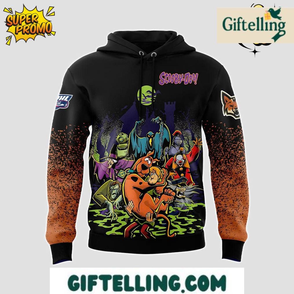 The Fayetteville Marksmen ScooBy-Doo Night Hoodie creates an extraordinary fusion of professional hockey excitement and beloved cartoon nostalgia