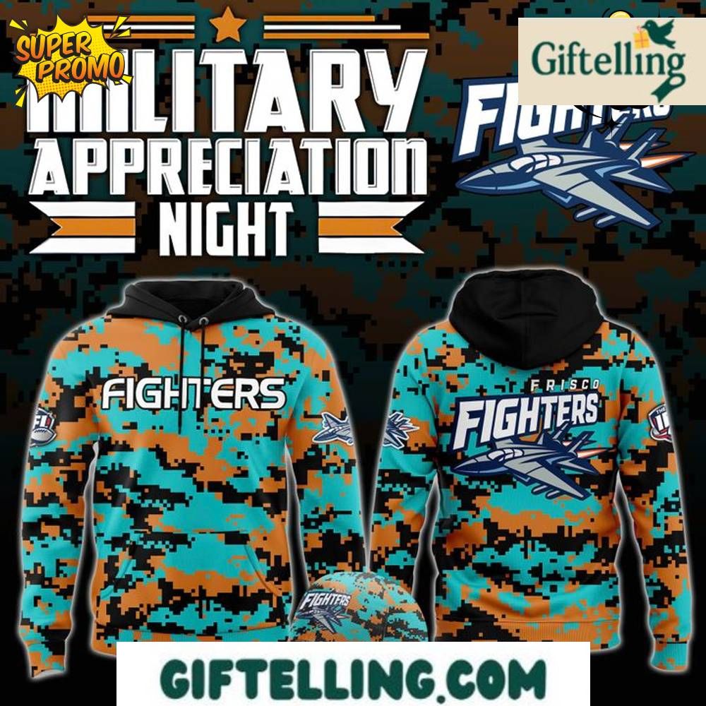Frisco Fighters Military Nights Limited Edition Hoodie pays tribute to both fighting spirit and military service