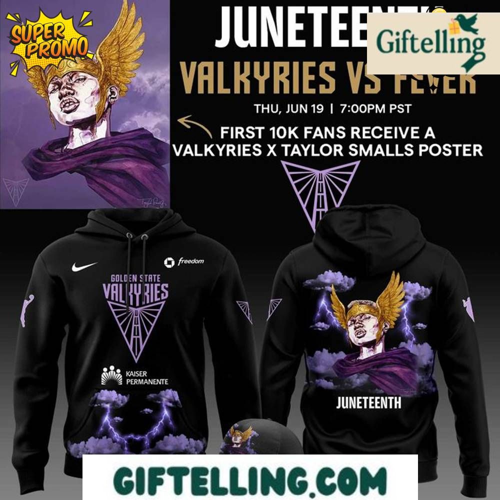 Golden State Valkyries x Juneteenth 2025 Special Hoodie