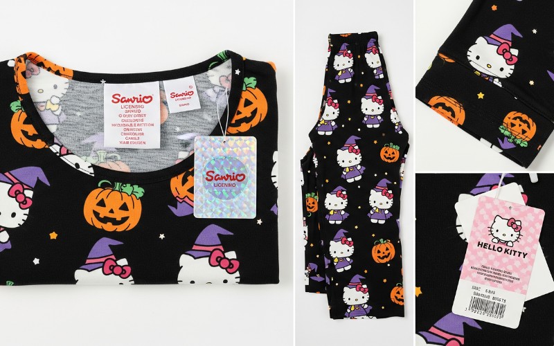 Hello Kitty Halloween pajamas authenticity guide showing licensing verification and quality indicators