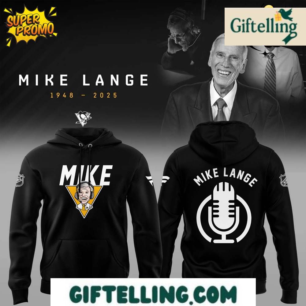 Honoring The Legend, Mike Lange – Voice of the Penguins Limited Edition Hoodie pays tribute to broadcasting excellence and Pittsburgh Penguins tradition