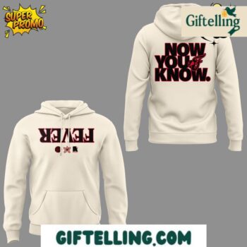 Indiana Fever Stranger Things Cream Hoodie