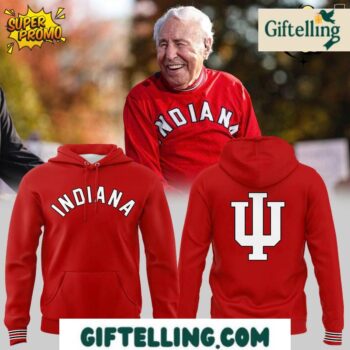 The Indiana Hoosiers Special New Coach Lee Corso Hoodie celebrates the legendary broadcaster's connection to Indiana athletics