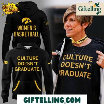 The Iowa Hawkeyes x Coach Jan Jensen Culture doesn't graduate For Fans Hoodie celebrates enduring program culture