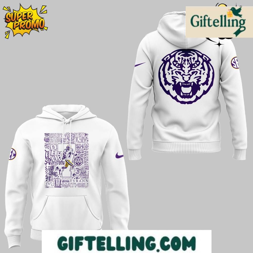 LSU tiger x The Honey Badger 2025 Hoodie