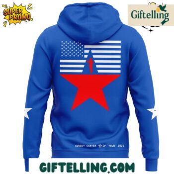 The Beyoncé Cowboy Carter design of this Las Vegas Aces American Requiem 2025 Hoodie incorporates musical artistry imagery with Aces basketball identity