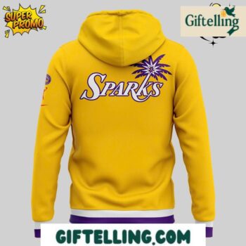 The special uniform design of this Los Angeles Sparks Zip Hoodie incorporates authentic team elements with contemporary styling