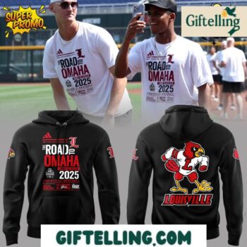 Louisville Cardinals The Road To OMAHA 2025 Hoodie
