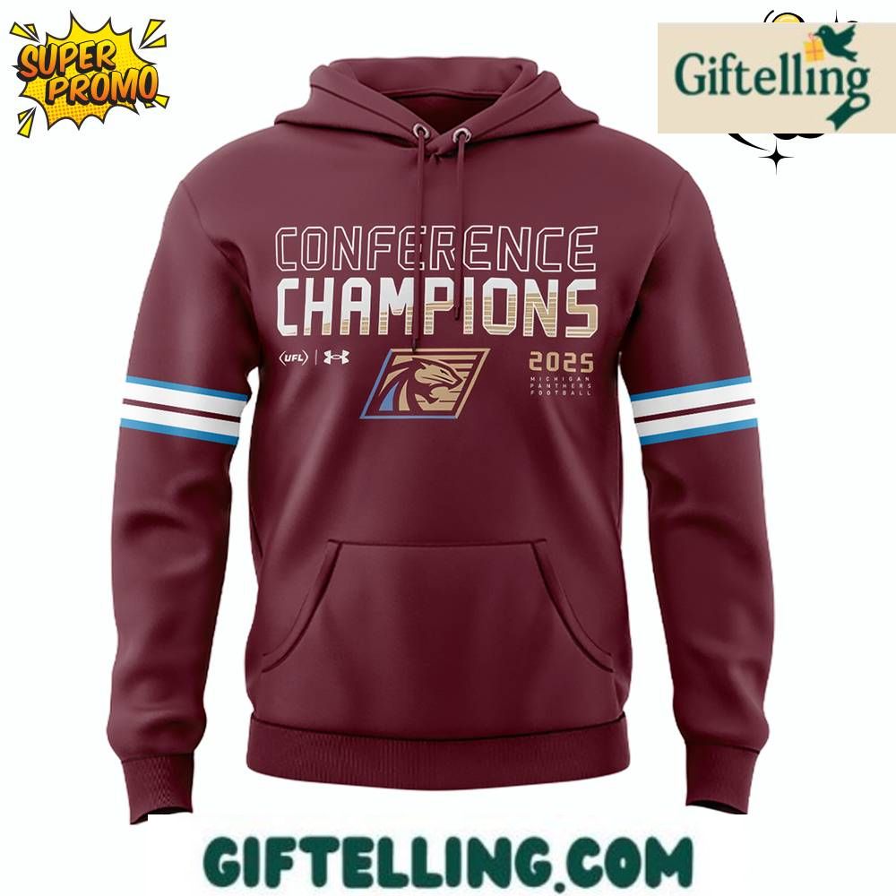 Michigan Panthers USFL Conference Champs 2025 Hoodie
