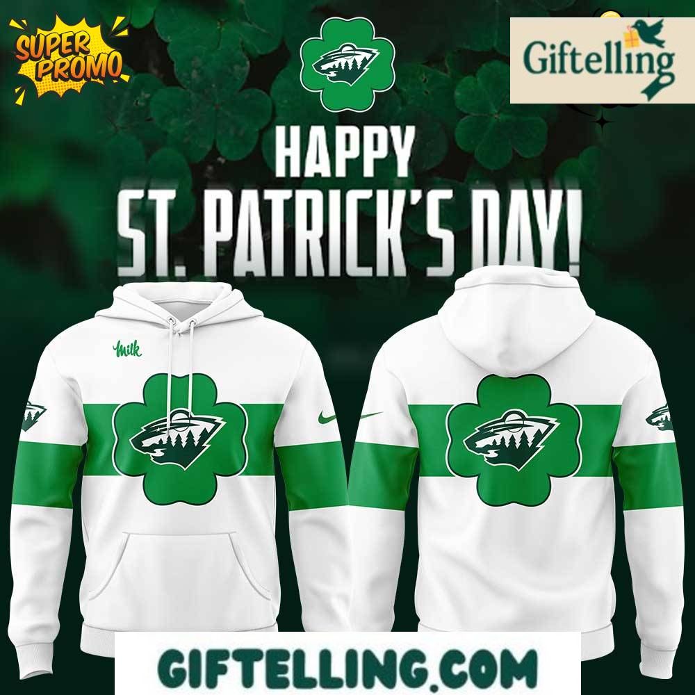 Minnesota Wild St Patrick's Day Limited Edition Hoodie celebrates Irish heritage and St. Patrick's Day festivities