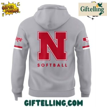 The limited edition softball design of this Nebraska Cornhuskers Grey Hoodie incorporates diamond sport imagery with Cornhuskers team identity