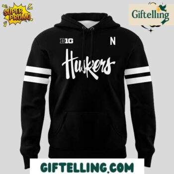 Nebraska Cornhuskers Special New Alternate Dark Mode Helmet Logo Hoodie showcases innovative design evolution