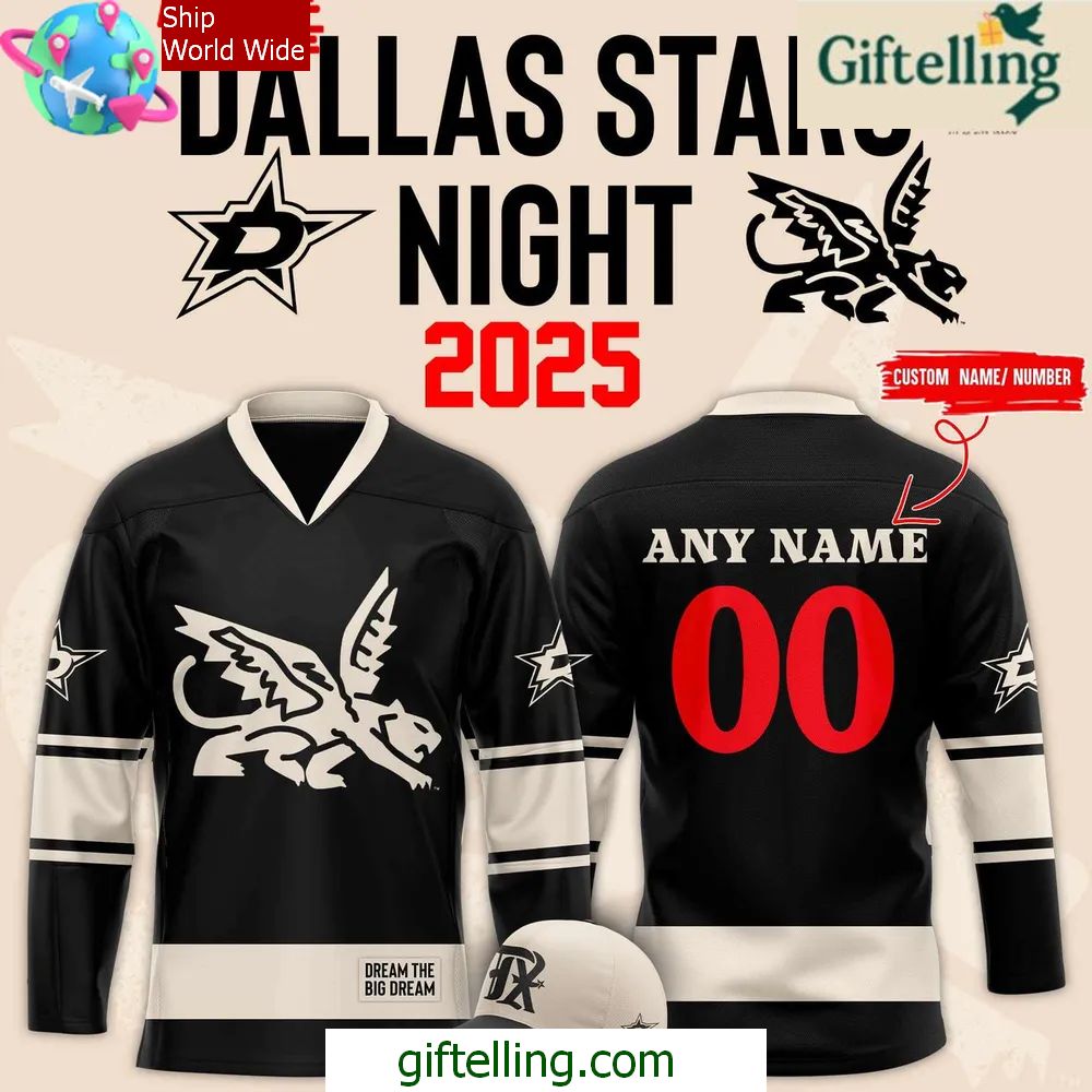 2025 Texas Rangers x Dallas Stars Night Edition Hockey Jersey