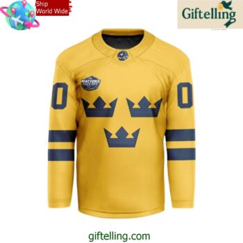 Sweden Ice Hockey 4 Nation Face Off 2025 Hockey Jersey