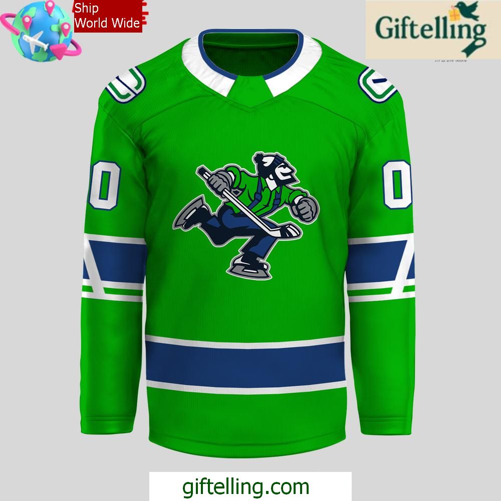 Abbotsford Canucks AHL CCM Edition Green Hockey Jersey 2 Abbotsford Canucks AHL CCM Edition Green Hockey Jersey 2