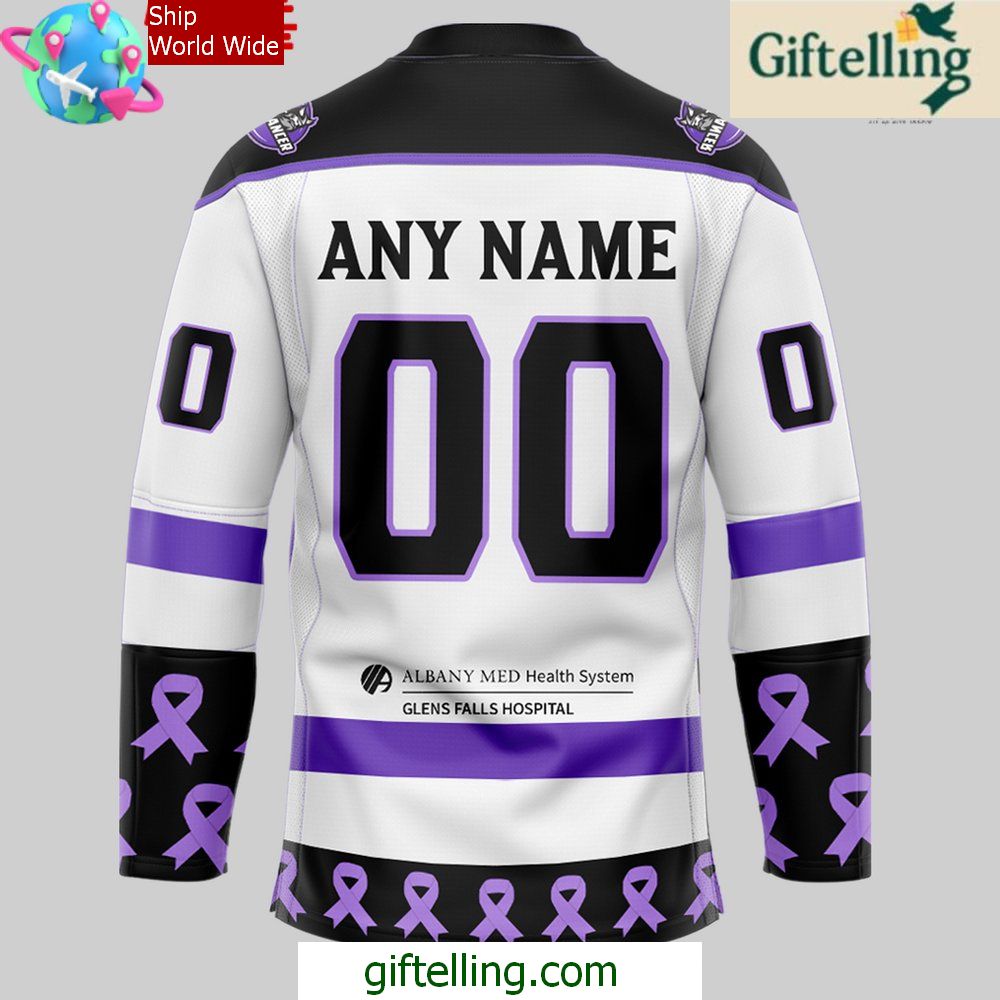 Adirondack Thunder Fight Cancer 2025 Hockey Jersey Adirondack Thunder Fight Cancer 2025 Hockey Jersey