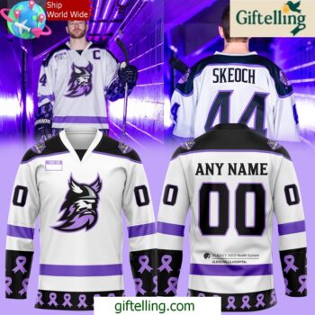 Adirondack Thunder Fight Cancer 2025 Hockey Jersey