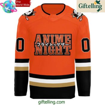 Anaheim Ducks Anime Night 2025 Hockey Jersey
