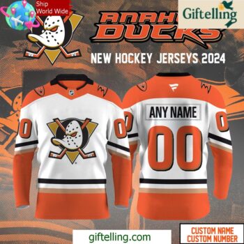 Anaheim Ducks Customized New Hockey Jersey 2024