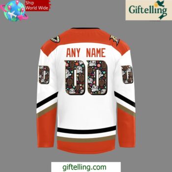 Anaheim Ducks Dia De Los Muertos 2024 Hockey Jersey