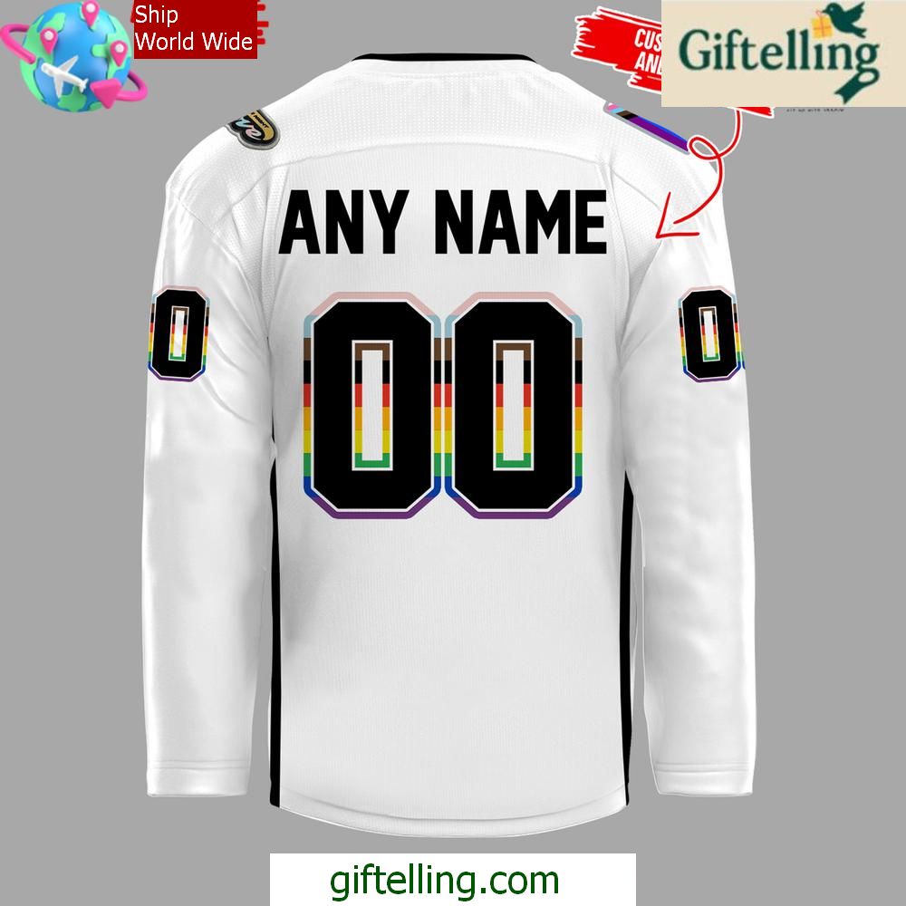 Anaheim Ducks Happy Pride Night 2025 White Hockey Jersey 3 Anaheim Ducks Happy Pride Night 2025 White Hockey Jersey 3