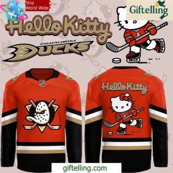 Anaheim Ducks Hello Kitty Limited Edition Hockey Jersey