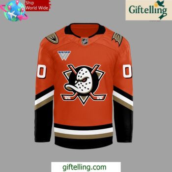 Anaheim Ducks Home Breakaway 2024 Orange Hockey Jersey
