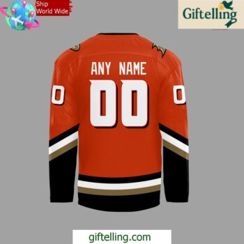 Anaheim Ducks Home Breakaway 2024 Orange Hockey Jersey