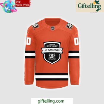 Anaheim Ducks Law Enforcement Appreciation Night 2024 Hockey Jersey