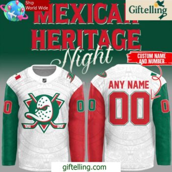 Anaheim Ducks Mexican Heritage Night 2025 Hockey Jersey