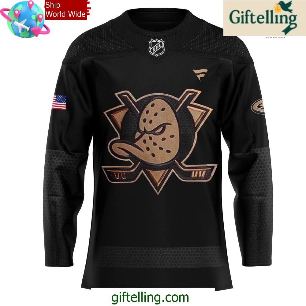 Anaheim Ducks Military Appreciation Special Black Hockey Jersey Anaheim Ducks Military Appreciation Special Black Hockey Jersey
