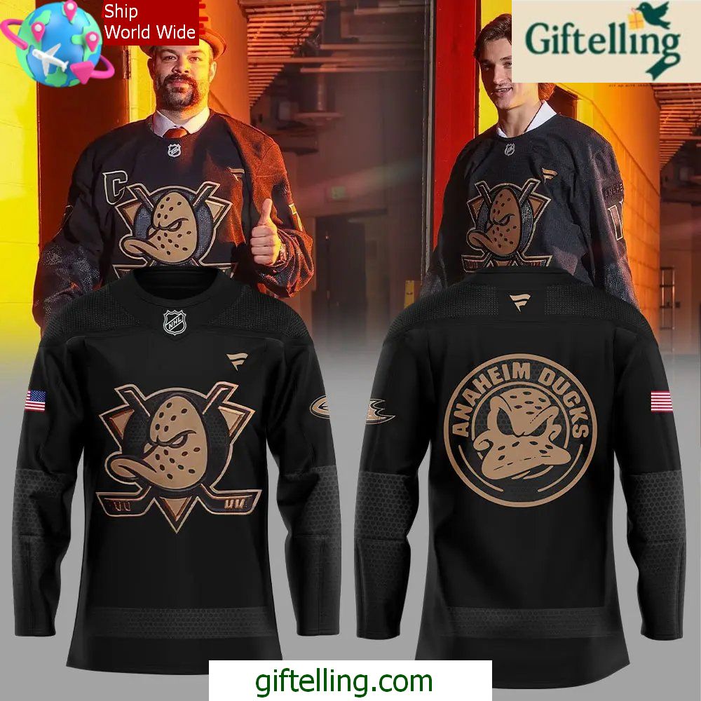 Anaheim Ducks Military Appreciation Special Black Hockey Jersey