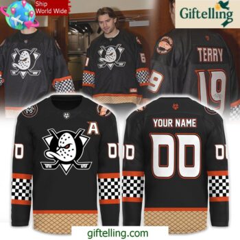 Anaheim Ducks Vans Off The Wall Special Hockey Jersey