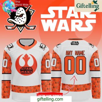 Anaheim Ducks x Start Wars Custom Hockey Jersey