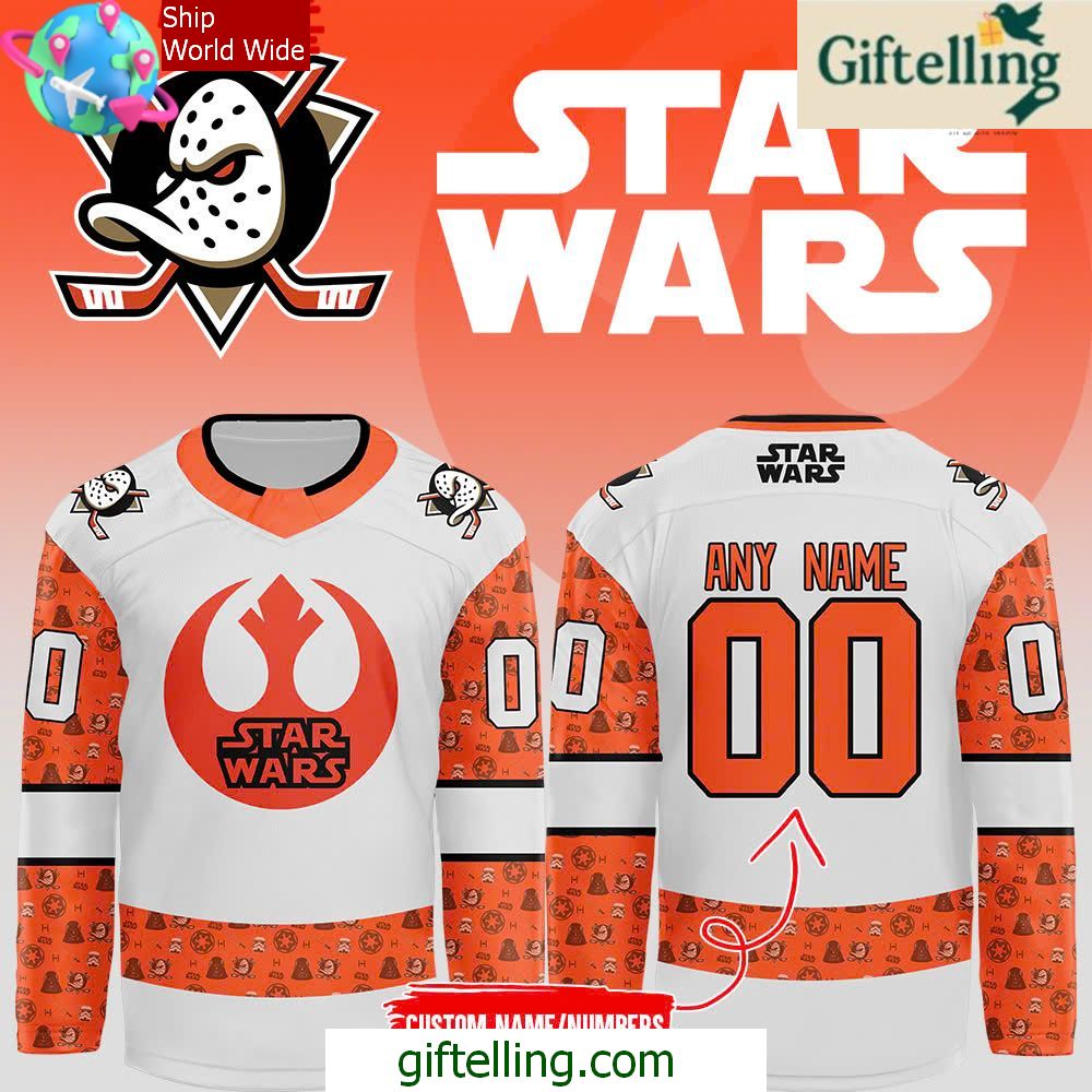 Anaheim Ducks x Start Wars Custom Hockey Jersey