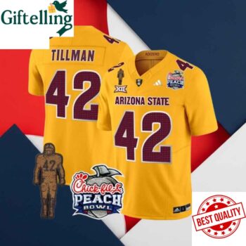 Arizona State Tillman 42 Football Jersey Chick Fil A Peach Bowl