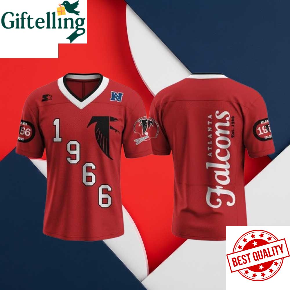 Atlanta Falcons 1966 Throwback Thank You For The Memories Football Jersey