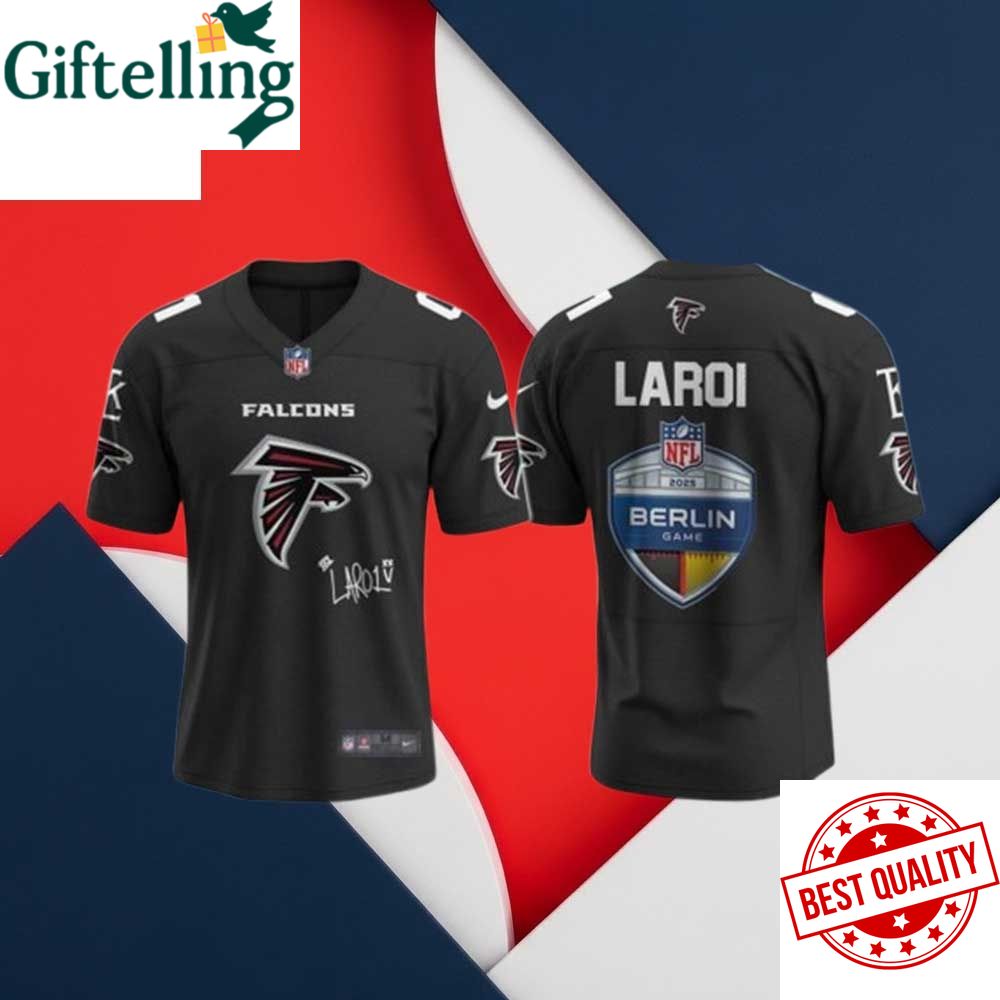 Atlanta Falcons Kid Laroi Berlin Game Personalized Football Jersey