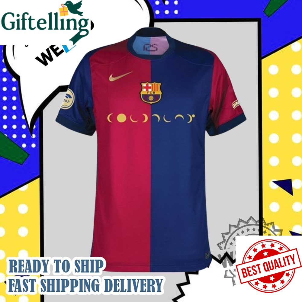 Barcelona Coldplay 10 Signature Football Jersey