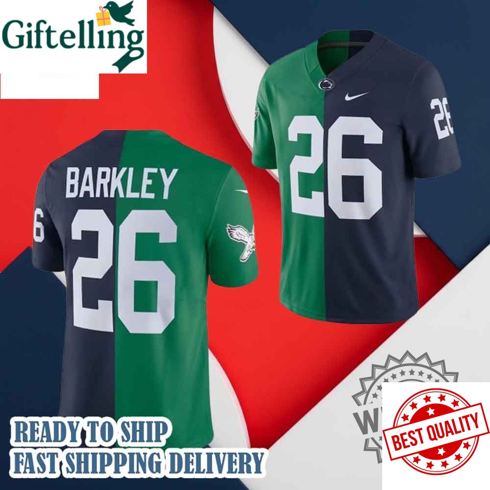 Barkley 26 Philadelphia Eagles X Penn State Nittany Lions Football Jersey