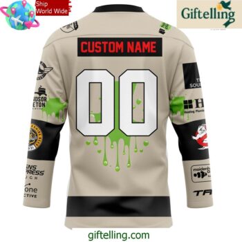 Berkshire Bees x Ghostbusters Halloween 2024 Hockey Jersey