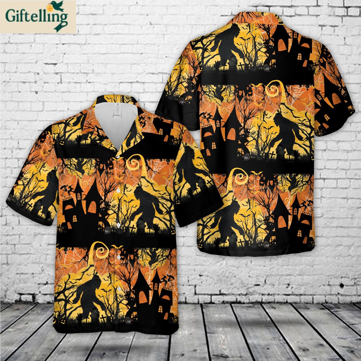 Bigfoot Halloween Hawaiian Shirt 1 Bigfoot Halloween Hawaiian Shirt 1